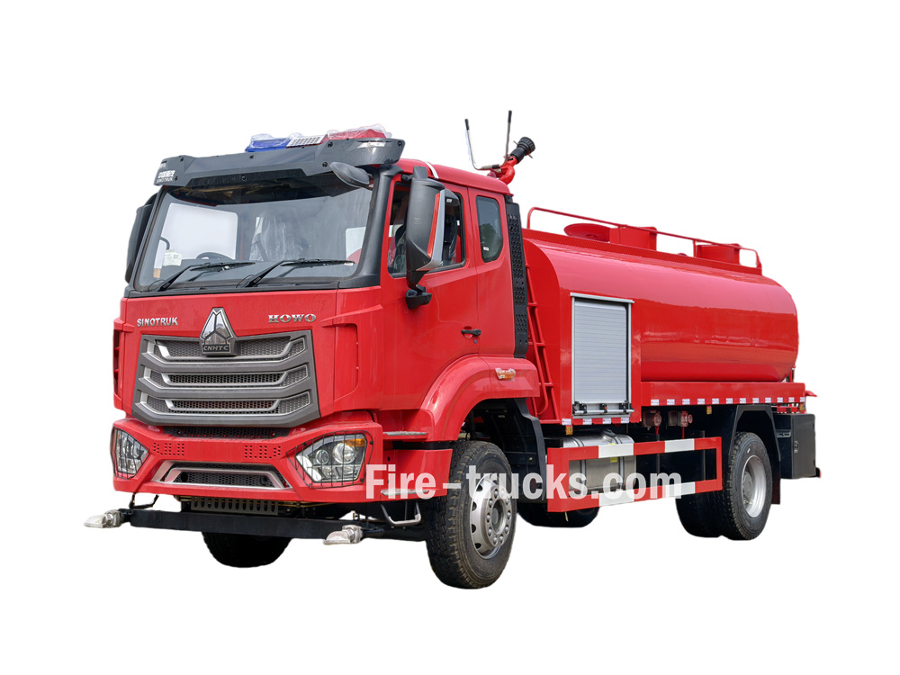 Howo 2000 gallon water tanker fire truck 