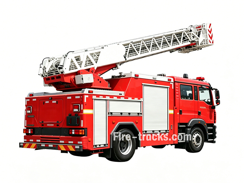 HOWO 25 Meter Aerial Ladder Truck for Fire Rescue