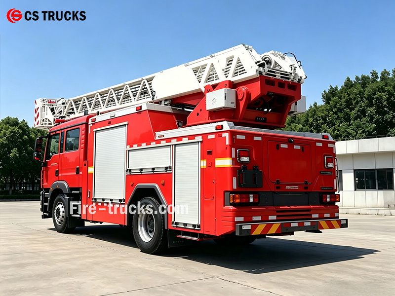 howo 25 Meter Heavy Duty Aerial Rescue Fire Truck