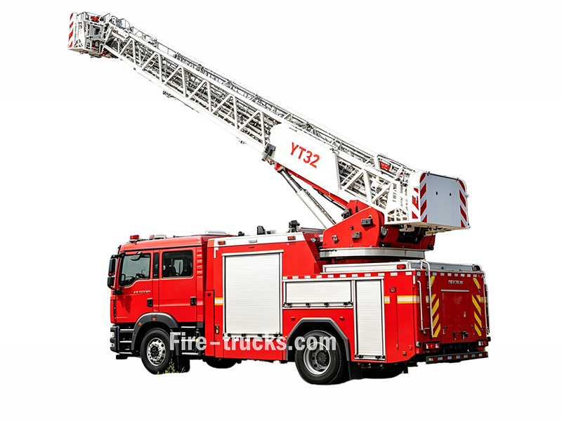 HOWO 25 Meter Aerial Platform Fire Fighting Vehicle