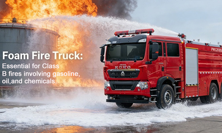 howo foam fire rescue emergency truck