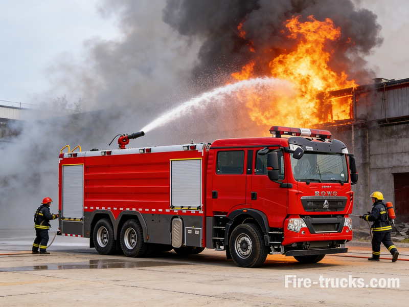 howo fire fighting vehicle