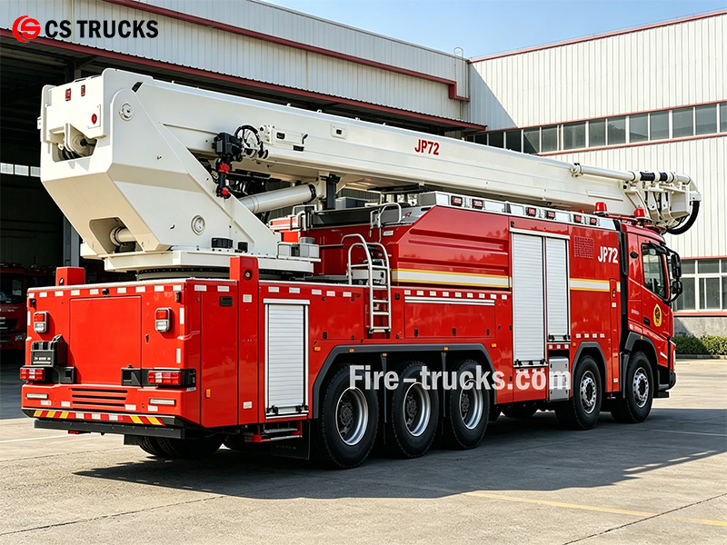 HOWO 72 Meter Emergency Fire Rescue Ladder Vehicle