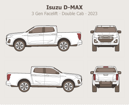 Moldova Emergency Isuzu fire service pickup drawing share
