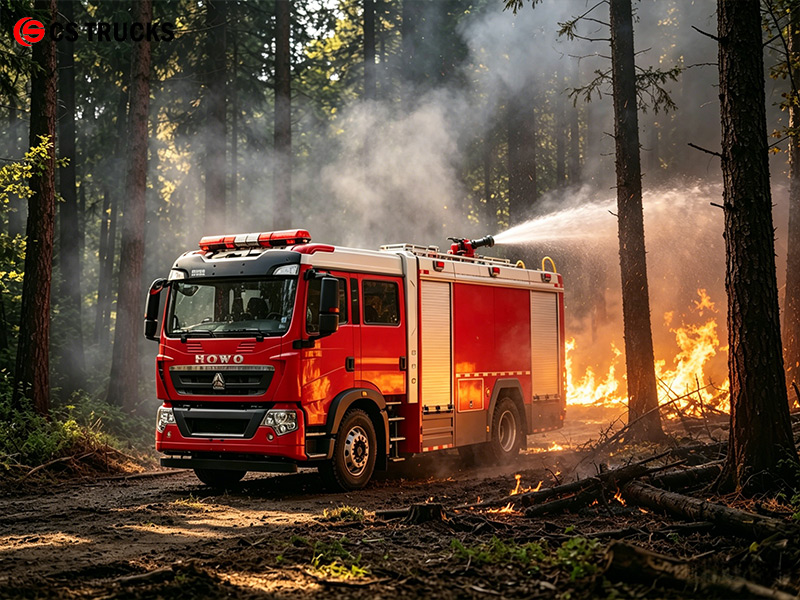 Howo 4x2 Water Pumper Fire Fighting Vehicle