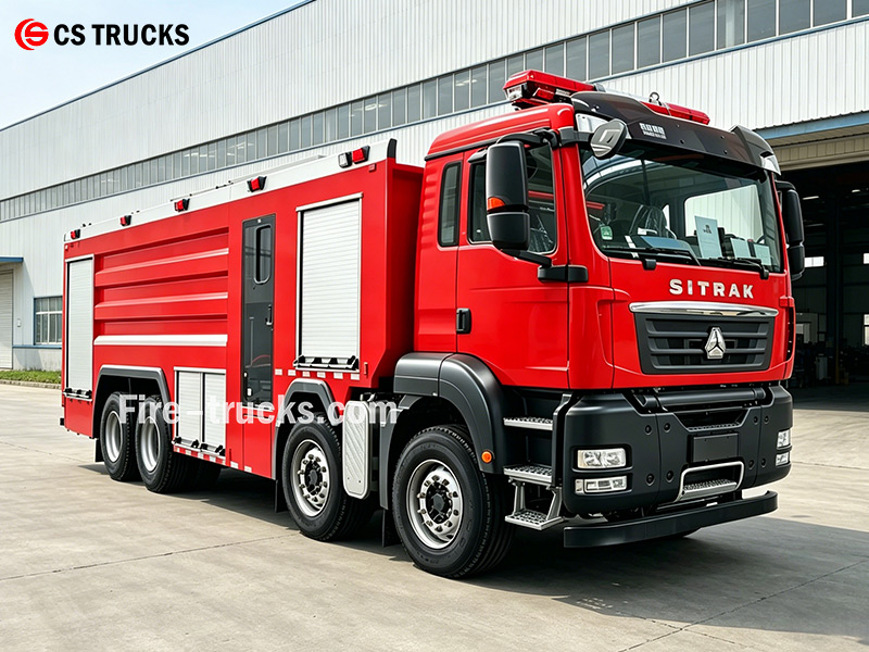 HOWO TX 350HP Fire Water Truck For Municipal Applications