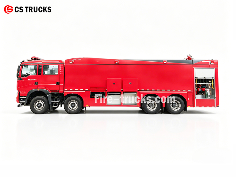 HOWO heavy duty water fire engine 8&times;4 chassis