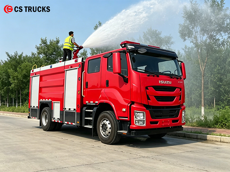 ISUZU FVR Fire Fighting Water Bowser Foam fire vehicle truck With 360&deg; Monitor Rotation