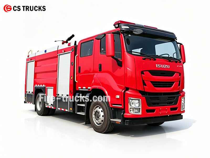 ISUZU FVR 4x4 Fire Fighting Foam Truck For Senegal