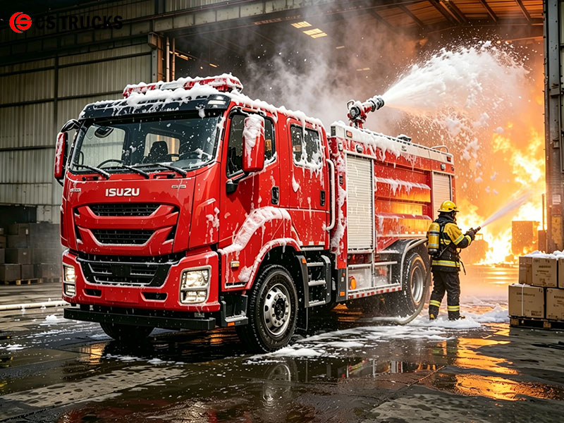 ISUZU 4x4 Industrial Foam Fire Fighting Vehicle