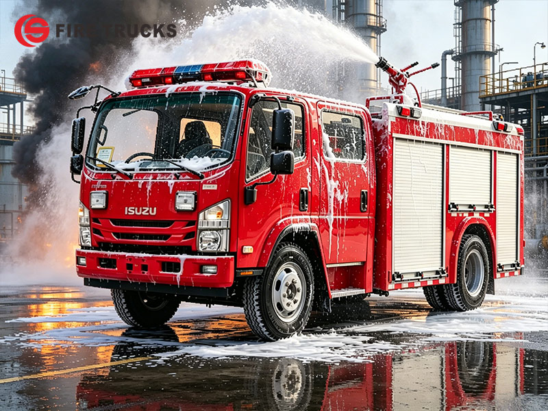 ISUZU 4x4 Industrial Foam Fire Fighting Vehicle