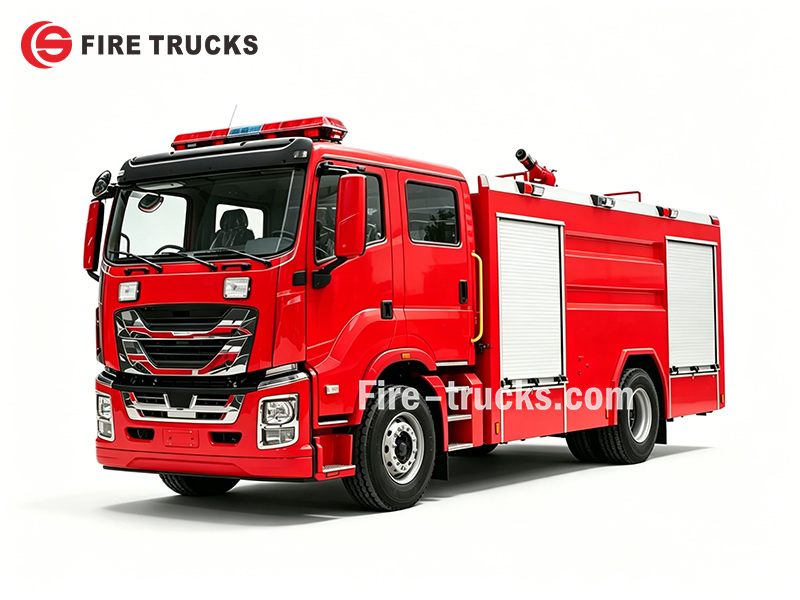 ISUZU GIGA 4X2 6000L foam fire truck for chemical warehouse