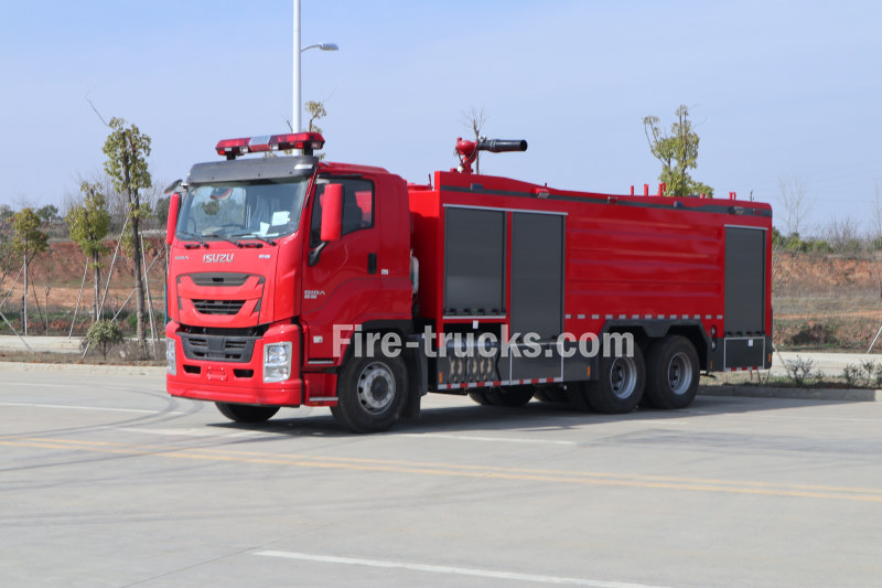 Isuzu Philippines 6x4 Heavy Duty Dry Powder Foam Fire Truck 
