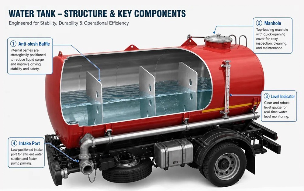 Fire Truck Water Tank Structure Diagram Fire Truck Water Tank Structure Diagram