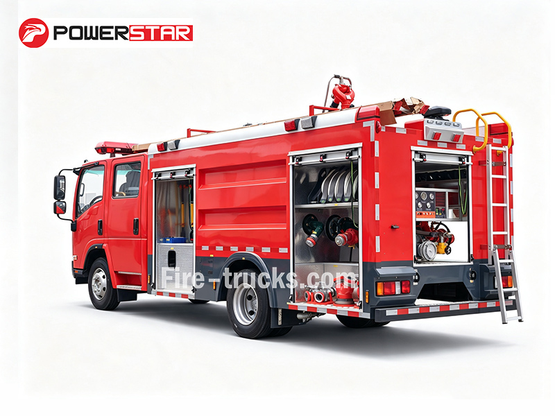High Quality ISUZU 700P 4x2 Fire Fighting Truck 5000L Water Foam Capacity 189HP Double Cabin Fire Engine for Togo Industrial and Urban Fire Rescue