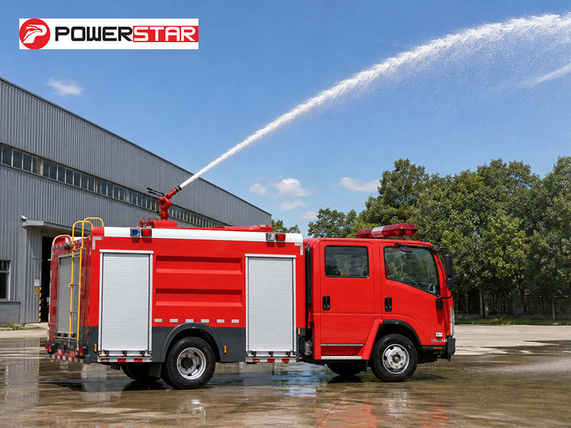 ISUZU 700P 4x2 Euro 6 Fire Truck 5000L Water Foam 189HP Diesel Fire Engine with CB10/40 Pump and PL8/32 Monitor for Philippines Rapid Intervention and Rescue Operations