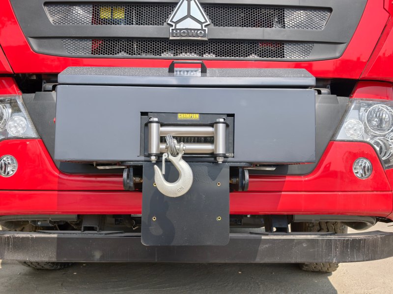 fire truck hydraulic winch exterior display