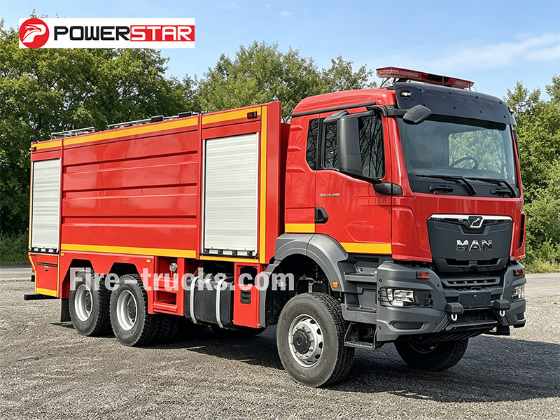 MAN TGS 33.400 400 HP 6 Cylinder Water Fire Engine for Grassland Fire Mongolia