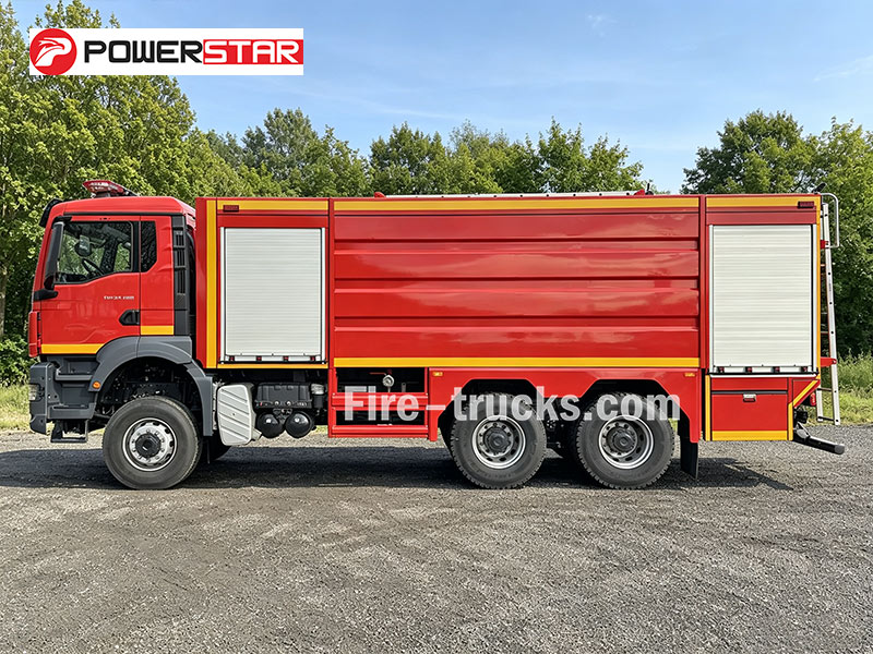 MAN TGS 33.400 40bar 10bar Dual Pressure Water Fire Fighting Vehicle for Grassland Wildfire Philippines Mongolia 
