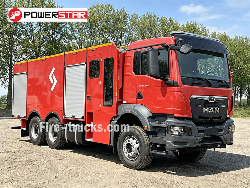 MAN TGS 33.400 6&times;4 4000L/min High Flow Fire Pump Foam Truck for Forest Fire Suppression Philippines