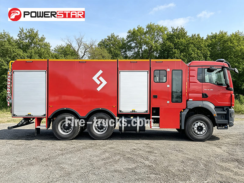 MAN TGS 33.400 6&times;4 Szczesniak 360&deg; Roof Monitor Foam Truck for Tank Farm Fire Liberia