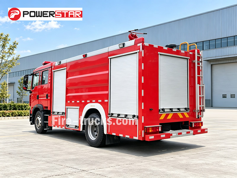 HOWO 6000L Pumper Fire Truck for Logistics Center Fire Philippines HOWO 6000L Pumper Fire Truck for Logistics Center Fire Philippines