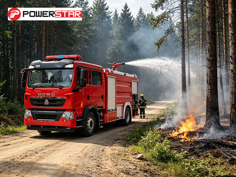 HOWO 4x2 Fire Brigade Water Truck 6000L 350HP Euro 6 for Cambodia Municipal Fire Department HOWO 4x2 Fire Brigade Water Truck 6000L 350HP Euro 6 for Cambodia Municipal Fire Department