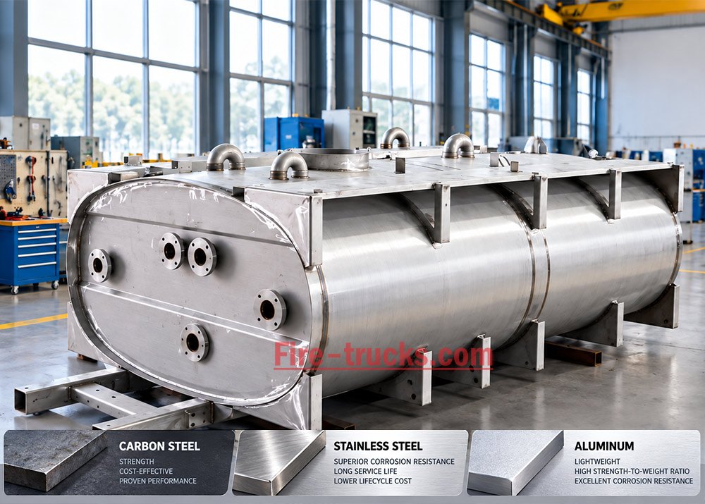 what is the difference between carbon steel stainless steel and aluminum fire truck tanks what is the difference between carbon steel stainless steel and aluminum fire truck tanks