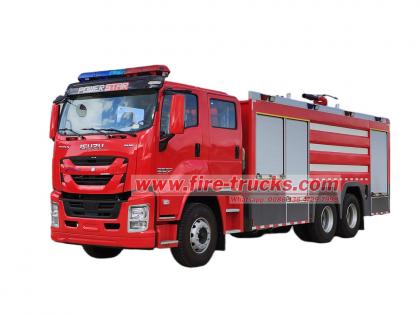 Isuzu VC61 6X4 foam water fire truck