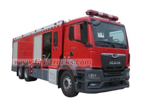 MAN compressed air foam system fire truck