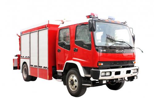 fire department rescue truck Isuzu