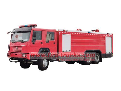 HOWO 6×6 off-road fire truck