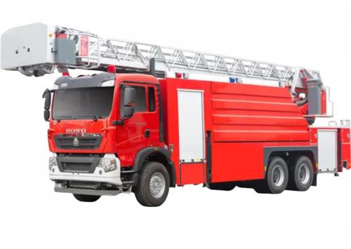 Howo 32 meter aerial ladder fire fighting truck