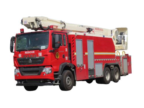 HOWO 32-meter foam tower fire truck