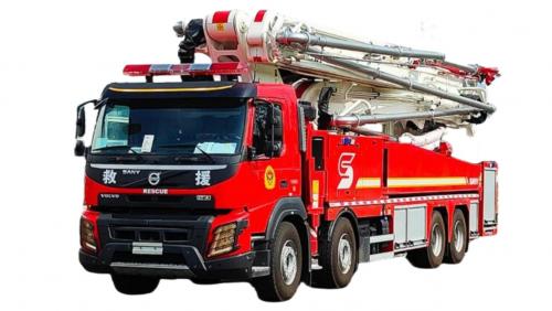 Water tower rescue fire truck