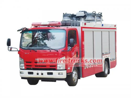 ISUZU ELF 190HP fire rescue lighting truck