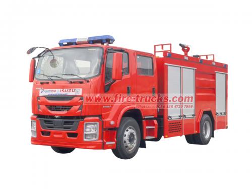 Red Fire Truck Emergency Vehicle Isuzu giga