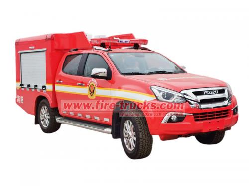 Isuzu offroad 4x4 pick up fire command vehicle