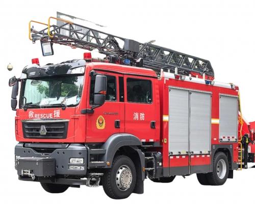howo 18 m aerial ladder fire truck