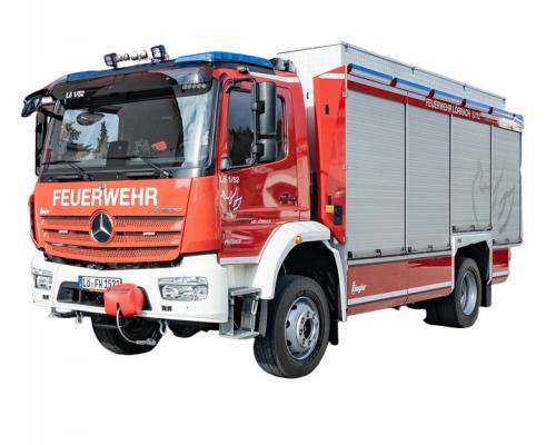 Mercedes benz fire pumper tanker