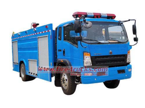 HOWO 4×2 light duty fire engine
