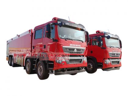 HOWO sitrak heavy foam fire fighting tender