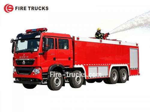 HOWO TX Fire Tender With CB10/120 Fire Pump