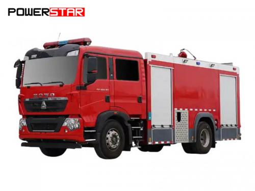 Sinotruk 6 cbm CAFS fire rescue truck