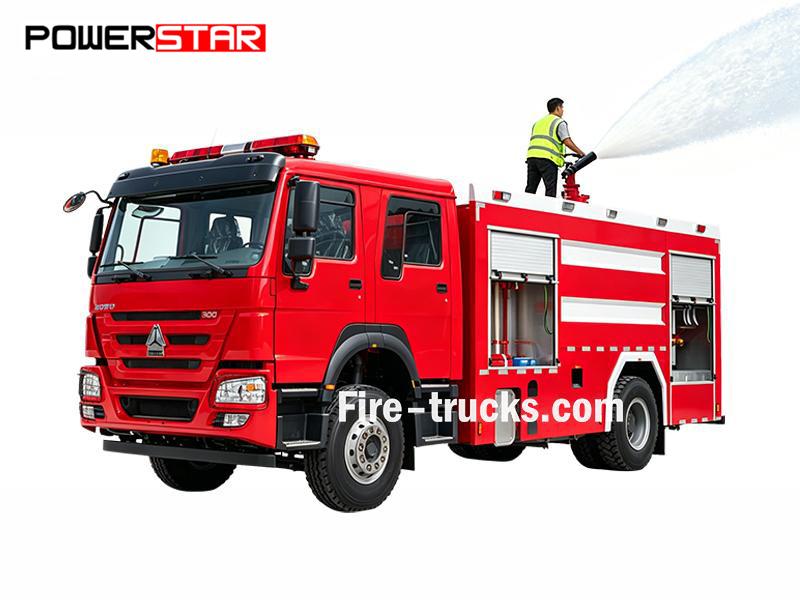 High Pressure Foam Fire Truck HOWO