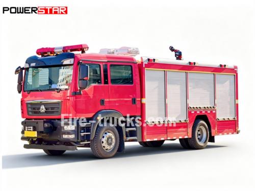 HOWO heavy 4x2 CAFS fire fighting truck