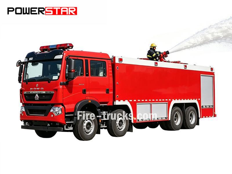 HOWO TX Fire Tender With CB10/120 Fire Pump