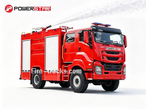 ISUZU 4X4 Foam Fire Truck for police bureau