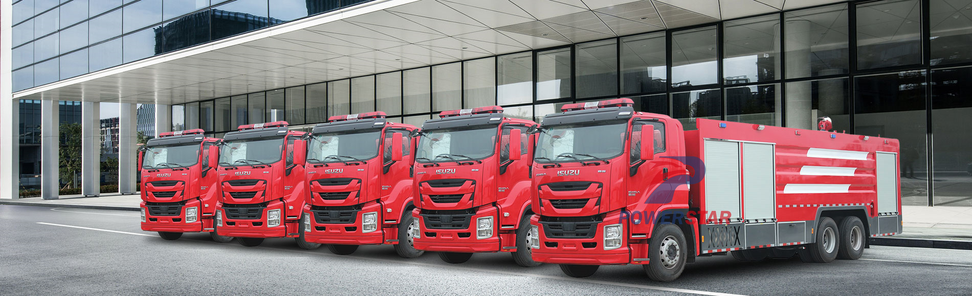 Isuzu 8x4 heavy duty fire truck