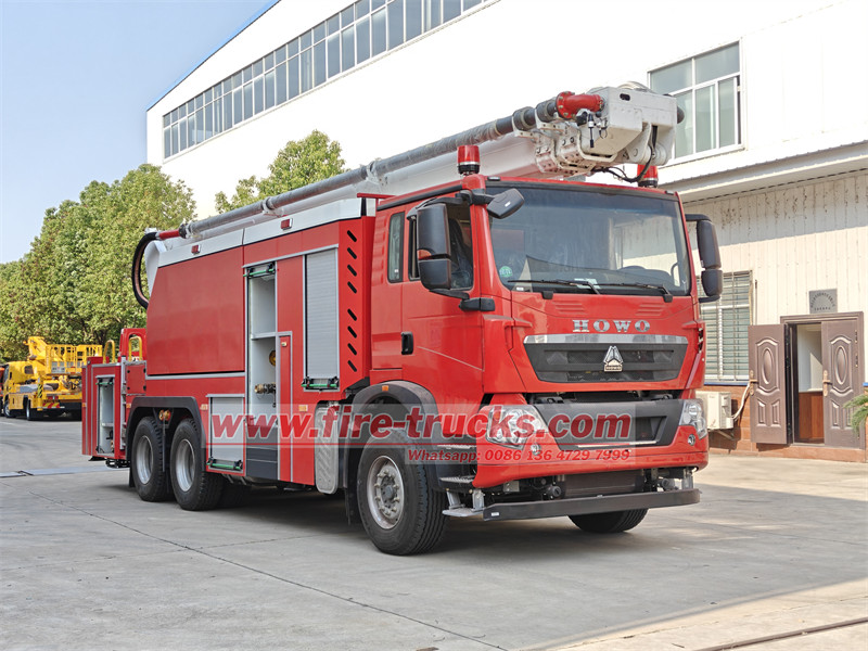 Key features of HOWO aerial tower fire truck